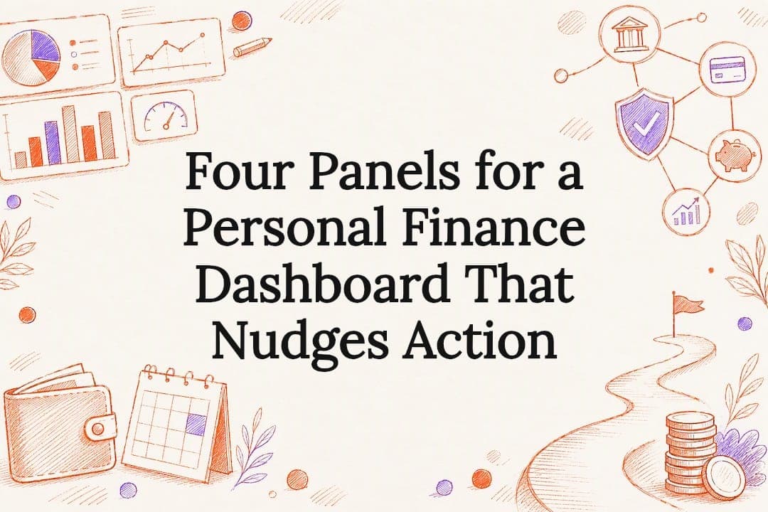 Four Panels for a Personal Finance Dashboard That Nudges Action