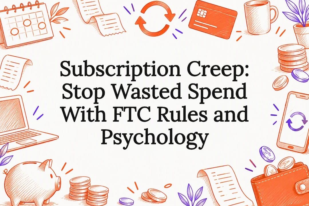 Subscription Creep: Stop Wasted Spend With FTC Rules and Psychology