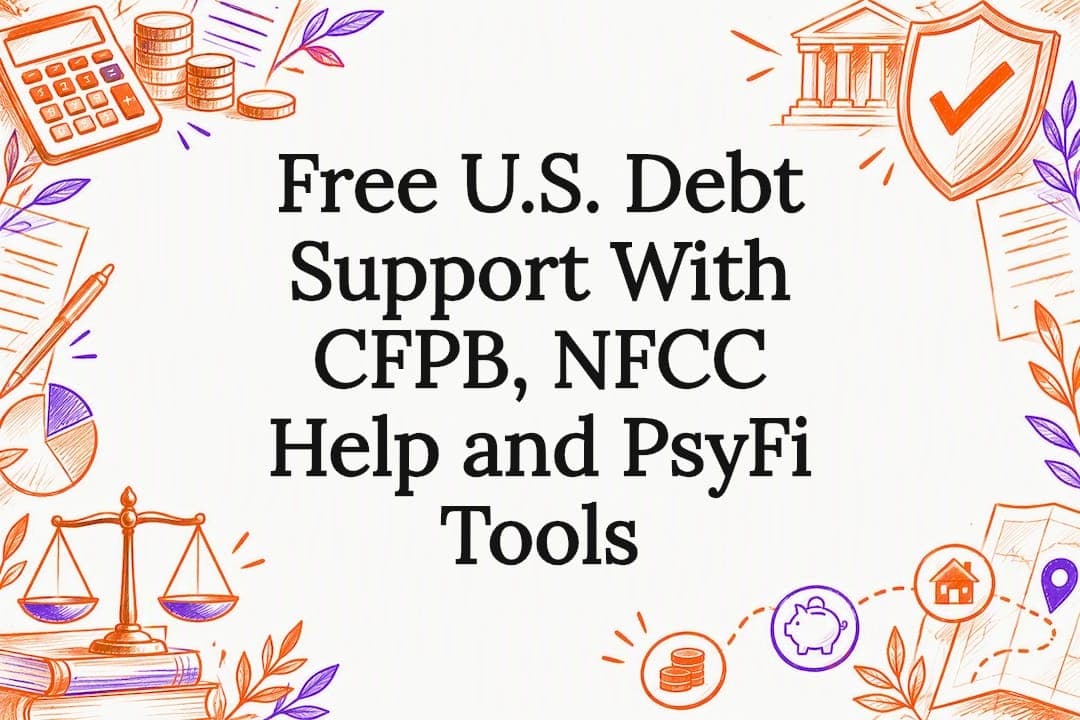 Free U.S. Debt Support With CFPB, NFCC Help and PsyFi Tools
